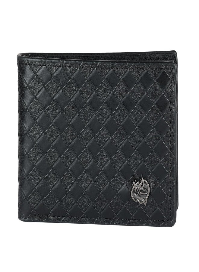 ZEVORA Men Travel, Trendy, Casual Black Leather Wallet (3 Card Slots) - Image 1
